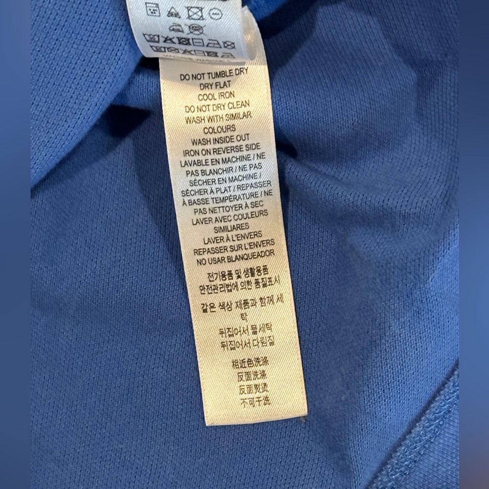 Burberry Boys (10) Jerome Classic Polo Shirt in Blue - Picture 6 of 8